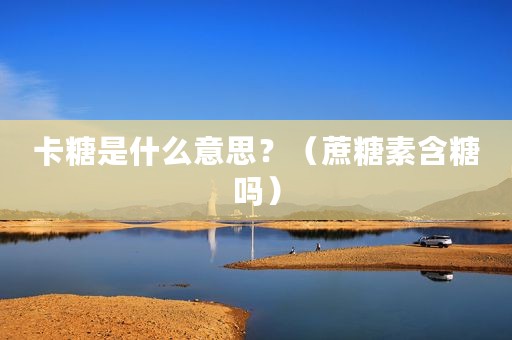 卡糖是什么意思？（蔗糖素含糖吗）