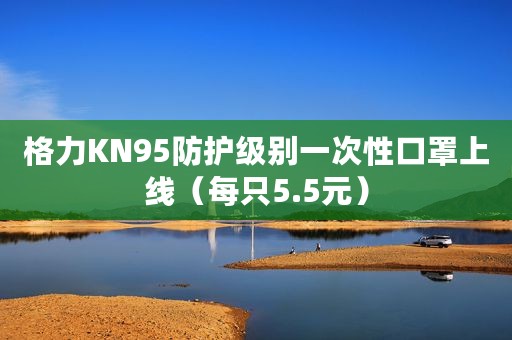 格力KN95防护级别一次性口罩上线（每只5.5元）