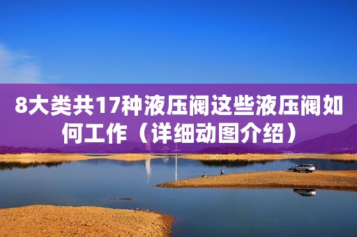8大类共17种液压阀这些液压阀如何工作（详细动图介绍）
