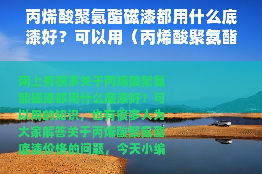 丙烯酸聚氨酯磁漆都用什么底漆好？可以用（丙烯酸聚氨酯底漆价格）
