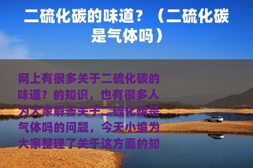 二硫化碳的味道？（二硫化碳是气体吗）