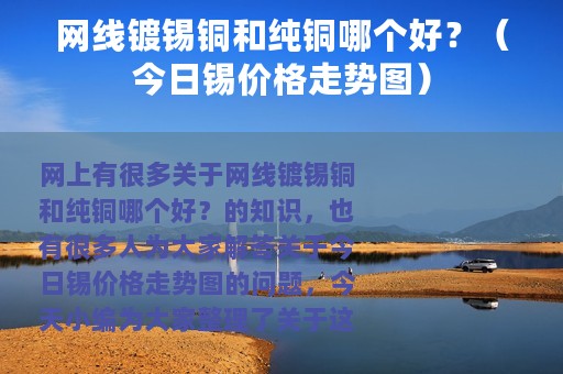 网线镀锡铜和纯铜哪个好？（今日锡价格走势图）