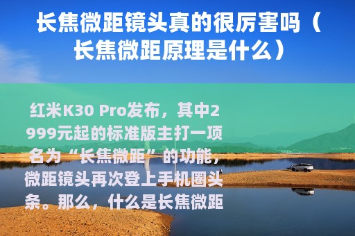 长焦微距镜头真的很厉害吗（长焦微距原理是什么）