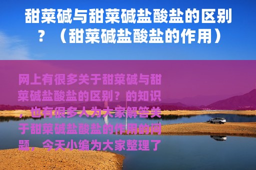 甜菜碱与甜菜碱盐酸盐的区别？（甜菜碱盐酸盐的作用）