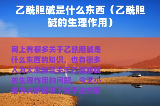 乙酰胆碱是什么东西（乙酰胆碱的生理作用）