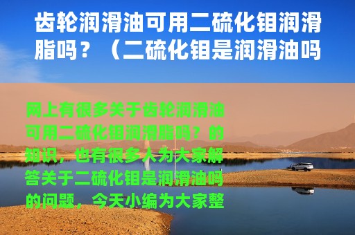齿轮润滑油可用二硫化钼润滑脂吗？（二硫化钼是润滑油吗）