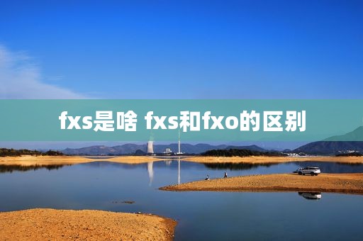 fxs是啥 fxs和fxo的区别