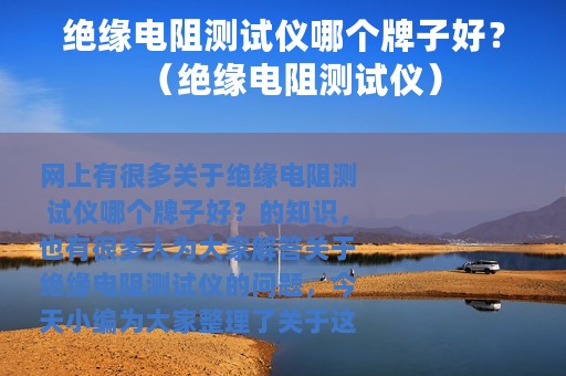 绝缘电阻测试仪哪个牌子好？（绝缘电阻测试仪）