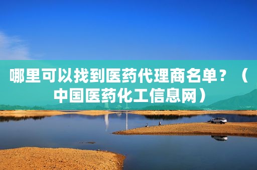 哪里可以找到医药代理商名单？（中国医药化工信息网）