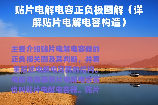 贴片电解电容正负极图解（详解贴片电解电容构造）