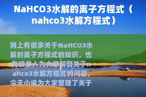 NaHCO3水解的离子方程式（nahco3水解方程式）