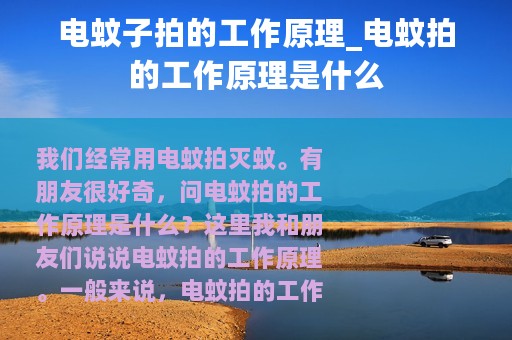 电蚊子拍的工作原理_电蚊拍的工作原理是什么
