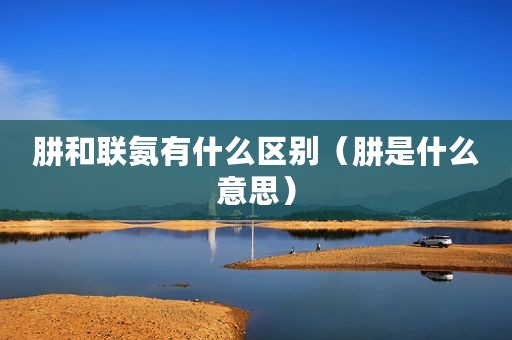 肼和联氨有什么区别（肼是什么意思）