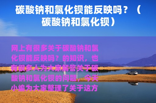 碳酸钠和氯化钡能反映吗？（碳酸钠和氯化钡）