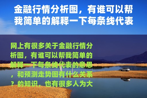 金融行情分析图，有谁可以帮我简单的解释一下每条线代表的意思，和预测走势图有什么关系？（次磷酸钠价格走势图）