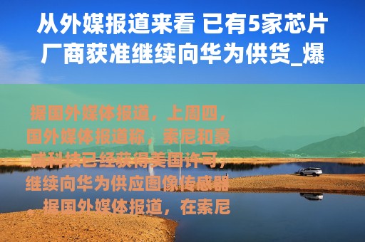从外媒报道来看 已有5家芯片厂商获准继续向华为供货_爆已有5家芯片厂商获许可向华为供货