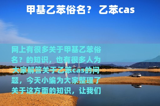 甲基乙苯俗名？ 乙苯cas