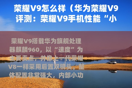 荣耀V9怎么样（华为荣耀V9评测：荣耀V9手机性能“小怪兽”要透彻的了解不要只当花瓶摆设！）