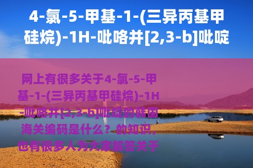 4-氯-5-甲基-1-(三异丙基甲硅烷)-1H-吡咯并[2,3-b]吡啶的韩国海关编码是什么？ 三异丙基硅烷英文缩写