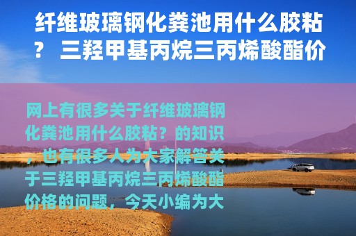 纤维玻璃钢化粪池用什么胶粘？ 三羟甲基丙烷三丙烯酸酯价格