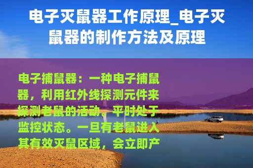 电子灭鼠器工作原理_电子灭鼠器的制作方法及原理