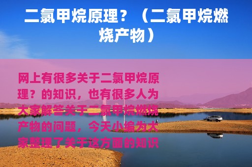 二氯甲烷原理？（二氯甲烷燃烧产物）
