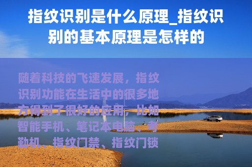 指纹识别是什么原理_指纹识别的基本原理是怎样的
