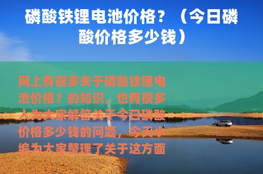 磷酸铁锂电池价格？（今日磷酸价格多少钱）