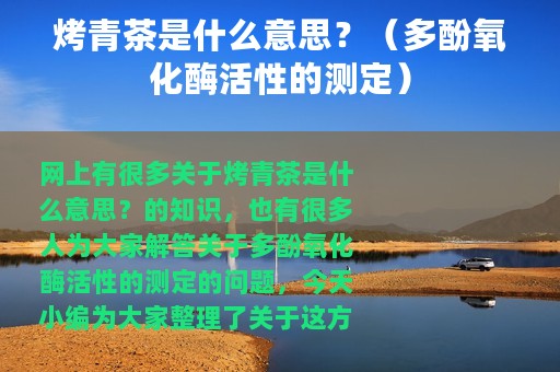 烤青茶是什么意思？（多酚氧化酶活性的测定）