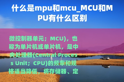 什么是mpu和mcu_MCU和MPU有什么区别