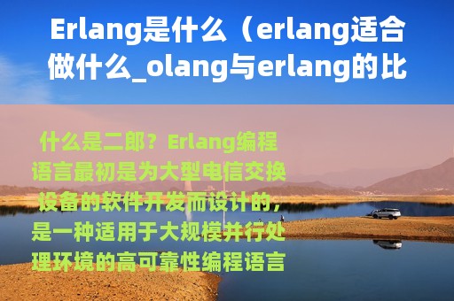 Erlang是什么（erlang适合做什么_olang与erlang的比较）