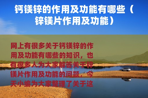 钙镁锌的作用及功能有哪些（锌镁片作用及功能）