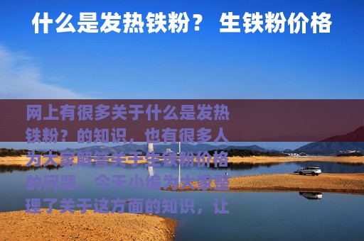 什么是发热铁粉？ 生铁粉价格