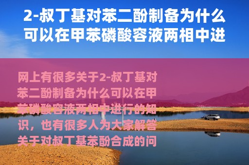 2-叔丁基对苯二酚制备为什么可以在甲苯磷酸容液两相中进行 对叔丁基苯酚合成