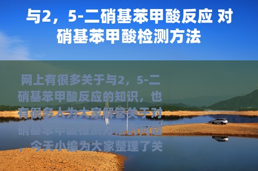 与2，5-二硝基苯甲酸反应 对硝基苯甲酸检测方法