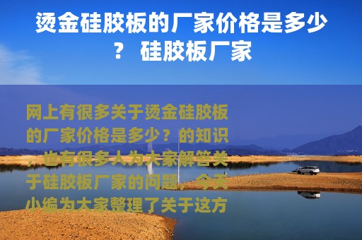 烫金硅胶板的厂家价格是多少？ 硅胶板厂家