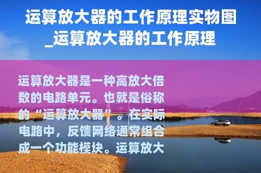 运算放大器的工作原理实物图_运算放大器的工作原理