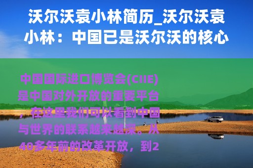 沃尔沃袁小林简历_沃尔沃袁小林：中国已是沃尔沃的核心市场之一