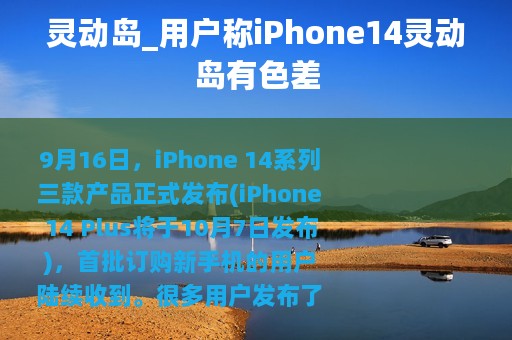 灵动岛_用户称iPhone14灵动岛有色差