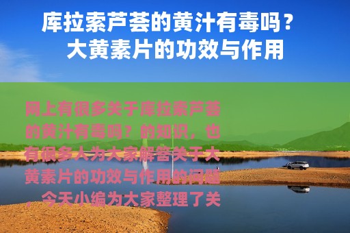 库拉索芦荟的黄汁有毒吗？ 大黄素片的功效与作用