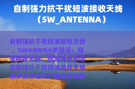 自制强力抗干扰短波接收天线（SW_ANTENNA）