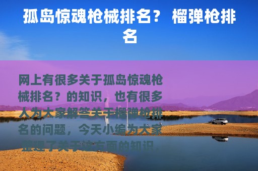 孤岛惊魂枪械排名？ 榴弹枪排名