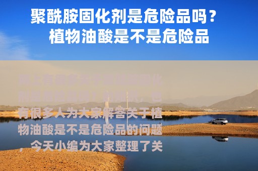 聚酰胺固化剂是危险品吗？ 植物油酸是不是危险品