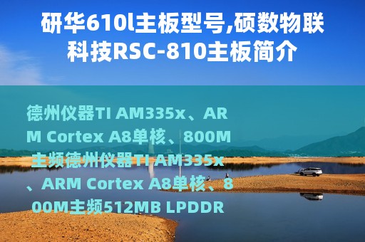 研华610l主板型号,硕数物联科技RSC-810主板简介