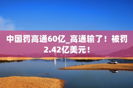 中国罚高通60亿_高通输了！被罚2.42亿美元！