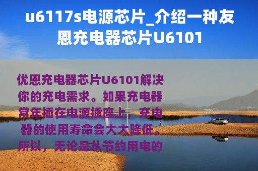 u6117s电源芯片_介绍一种友恩充电器芯片U6101