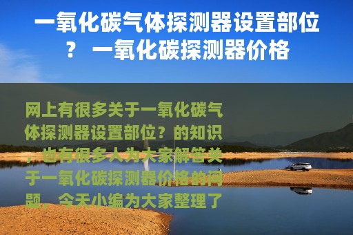 一氧化碳气体探测器设置部位？ 一氧化碳探测器价格