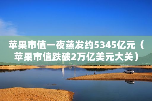 苹果市值一夜蒸发约5345亿元（苹果市值跌破2万亿美元大关）