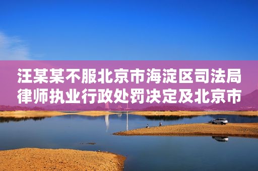 汪某某不服北京市海淀区司法局律师执业行政处罚决定及北京市海淀区人民政府行政复议决定行政应诉案