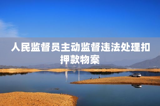 人民监督员主动监督违法处理扣押款物案
